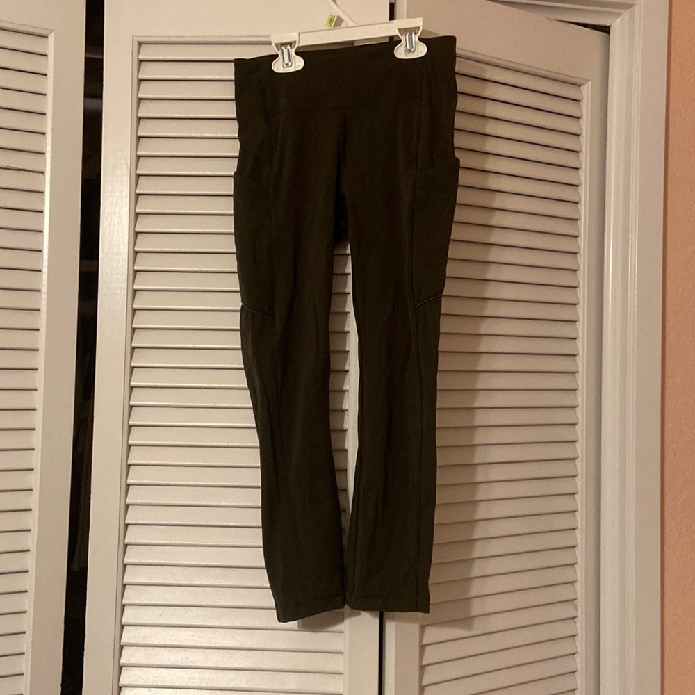 lululemon dark green leggings